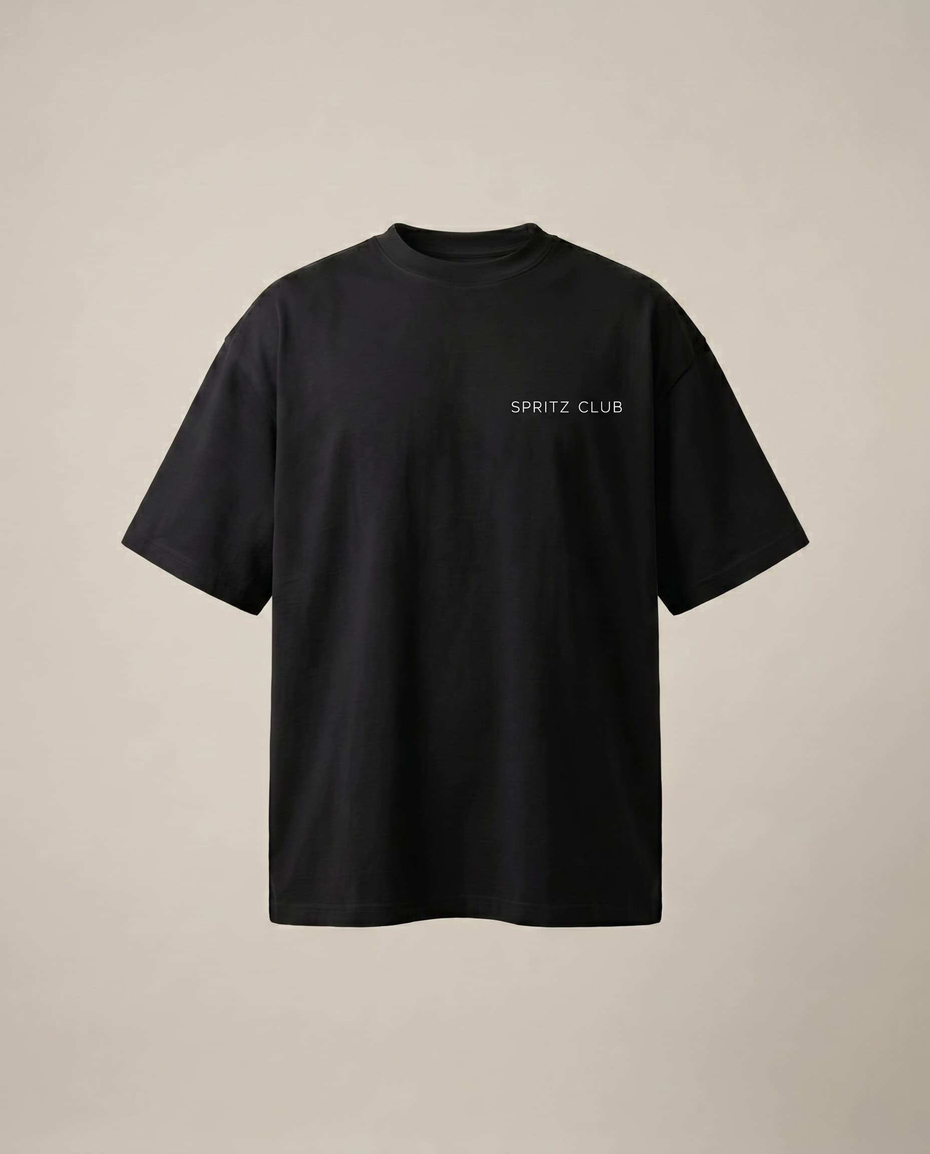 Spritz Club heavyweight tee, front product view
